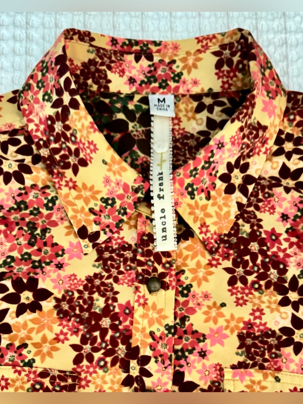 Uncle Frank Floral Shirt Dress / Size Medium